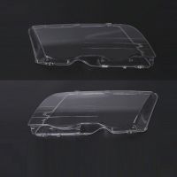 2Pcs Car Headlight Glass Protector Cover Clear 4 Door Automobile Left Right Headlamp Head Light Lens Cover Styling For E46 98-01