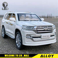 LEO 1:24 Scale Toyota Land Cruiser รถโลหะรุ่นโลหะผสมของเล่นรถหล่อสําหรับเด็ก,คอลเลกชันสําหรับเด็กของเล่นงานอดิเรกยานพาหนะของขวัญสําหรับวันเกิด