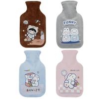 Hot Compress Bottle Portable Hand Feet Warmer Bottle With Cartoon Cover Cold Weather Essential Winter Supplies For Shoulders Neck Legs Belly Hands outgoing