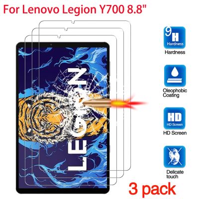 《Bottles electron》 Y700 Lenovo กระจกนิรภัยสำหรับ3ชิ้นกองทัพ8.8 2022กระเป๋าป้องกันจอแท็บแล็ต TB-9707F แก้วป้องกันฟิล์มป้องกัน HD