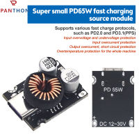 PANTHON แผงวงจรไฟ DC-DC 12-30V เป็น PD2.0/PD3.1 QC3.0ชาร์จเร็วบอร์ดหัวเปลี่ยนสายชาร์จ USB เดี่ยว