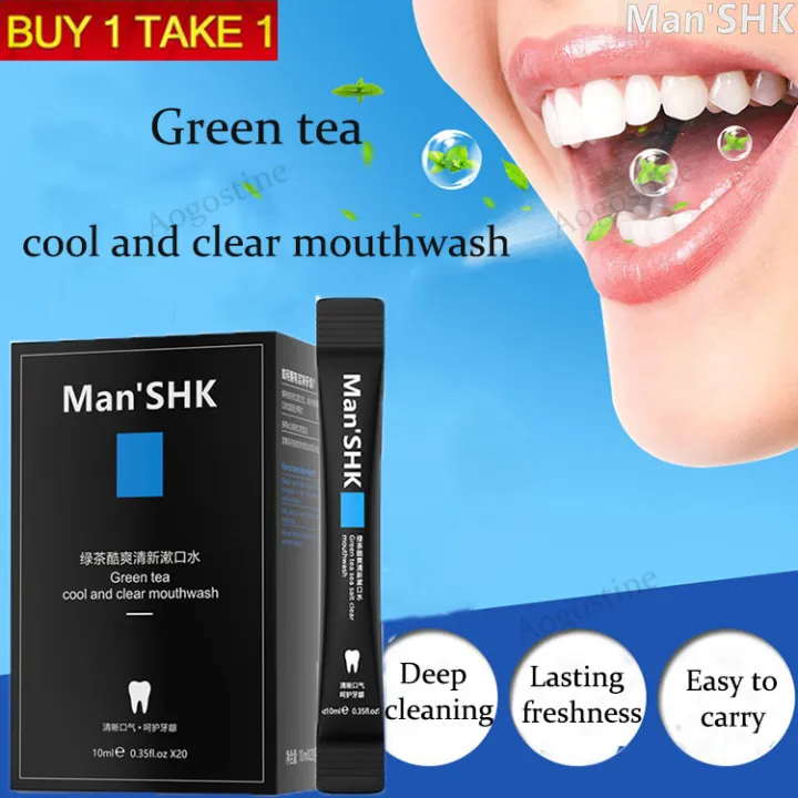 【Buy 1 Take 1】Man'SHK Portable Mouthwash Heal Mouth Sores, Gingivitis