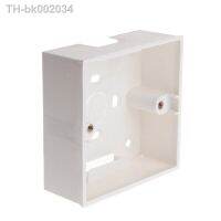 ∈™ 86 Type Switch Socket Base Outfit Junction Box Surface Mount Bottom Box Wall Switch Socket Dark Box White