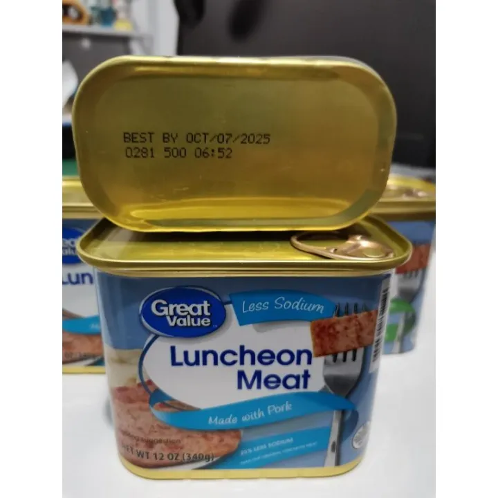 GREAT VALUE LUNCHEON MEAT LESS SODIUM 340 GRAMS Lazada PH