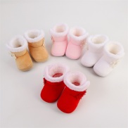 Forever CY Baby Newborn Girls Snow Boots Winter Flower Ankle Boots Warm