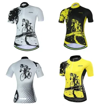 yellow cycling jersey women's