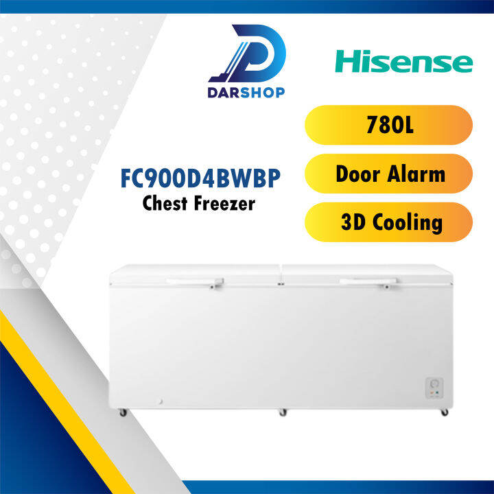 Hisense Chest Freezer (780L) FC900D4BWBP Lazada