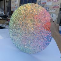 ◆ Round Rock Grain Sheet Laser Plexiglass Rainbow Acrylic Radiant Board Oргстекло For DIY/Jewel Display/Advertising/Decorate 5MM