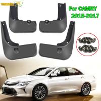 4ชิ้นเซ็ตด้านหน้าด้านหลังรถ Mud Flaps Mudflaps สำหรับ Toyota Camry 2015 2016 2017 Splash Guards Mud Flap Mudguards Fender อุปกรณ์เสริม