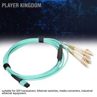 Player Kingdom สายเคเบิลไฟเบอร์ออปติคอล Mpo เป็น 8LC 3.3yd Duplex Lszh