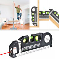 New Multipurpose Laser Level Laser Horizon Vertical Measure Tape Aligner Bubbles Ruler Lines Optical Instrument + Tripod