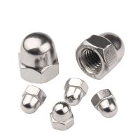 DIN1587 Stainless Steel Hex Cap Nut Domed Nuts For Decrotive M3 M4 M5 M6 M8 SS304 Nails  Screws Fasteners