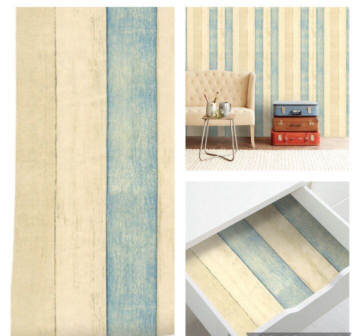 🇸🇬 45cmx5m Wood Plank Wallpaper Wood Wallpaper Stick and Peel Wood Paper Self Adhesive Wallpaper