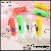 WUXU 10Pcs ของเล่นโคมไฟ ไฟฉายขนาดมินิ สีแบบสุ่ม ของขวัญงานเลี้ยงวันเกิด ไฟพวงกุญแจ ใสสะอาด พลาสติกทำจากพลาสติก ไฟฉายแอลอีดี เด็กเด็กๆ