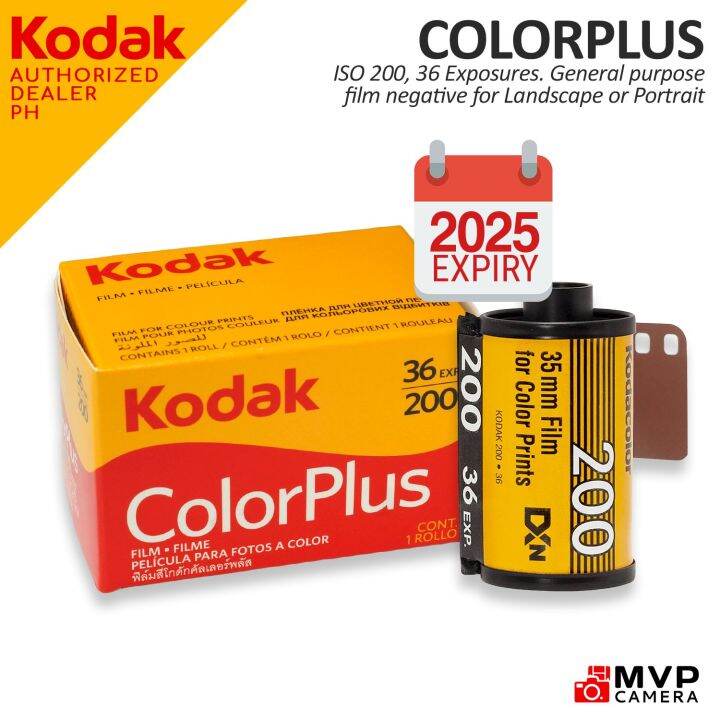 KODAK Colorplus 200 Color Plus 35mm 135 Colored Negative Film C41 C41