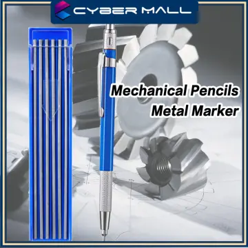 Welders Pencil With 12PCS Silver Streak Refills, Metal Marker