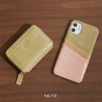 เคสโทรศัพท์ ( MMEGA80 ลดเพิ่ม 80.-) MUSE 3Tone Card Holder Phone Case EARTH TONE (11/11Pro/11Pro Max) เคสโทรศัพท์สวยๆ เคสมือถือสวยๆ