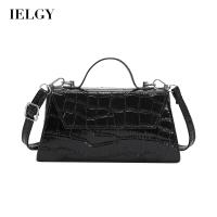 IELGY Women S Simple Crocodile Pattern Retro Diagonal Small Square Bag