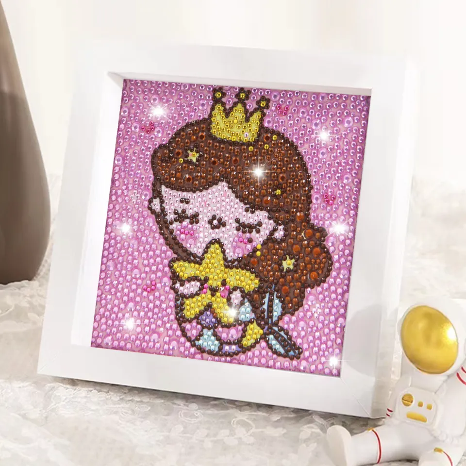 Diamond Art for Kids Cute Small and Easy 5D Diamond Art Painting Kit  Crystal Embroidery for Girls Boys Beginners Art Crafts