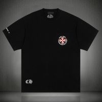 High Quality Chrome Heart CH cross short-sleeved T-shirt male lazy style