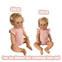 50CM 60CM Reborn Toddler Popular Maddie Cute Girl Doll with Rooted Blonde hair Soft Cuddle Body High Quality Doll