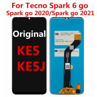 ทดสอบ Digitizer เต็มรูปแบบสำหรับ Tecno Spark 6 Gospark Go 2020จอแสดงผลที่มีหน้าจอสัมผัสสำหรับ Tecno KE5 KE5J จอแอลซีดี Pantalla Spark Go 2021