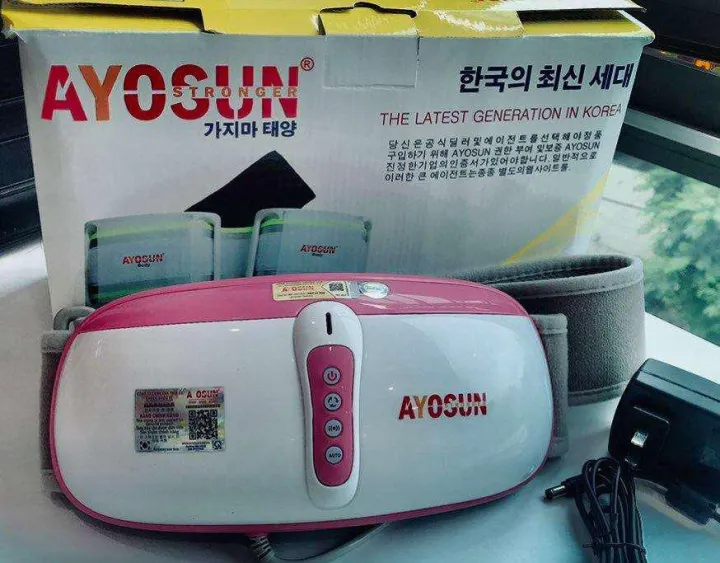 Đai rung nóng giảm béo bụng chính hãng Ayosun Hàn Quốc chính hãng - Bảo hành 5 năm | Lazada.vn