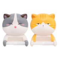 Cute Cat Toilet Paper Holder Roll Paper Towel Tube Papers Storage Dispensers for Home Bathroom Bedroom Office Punch Free