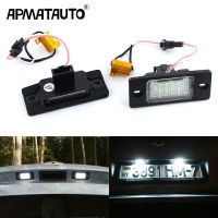 ป้ายทะเบียนรถ Canbus12v LED 2ชิ้นแผ่นเรืองแสงสีขาวสำหรับ VW Tiguan 2007-2011 Mk1 Touareg 2002-2010