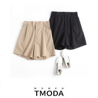 TMODA1268 2021 Spring New Women Fashion Casual Shorts Clothes Female Korean Chic Khaki High-waisted Wide-leg Bottoms Short