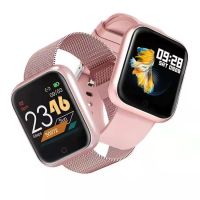 ผู้หญิงใหม่กันน้ําสมาร์ทนาฬิกา T80S / P70S Bluetooth Smartwatch สําหรับ Apple IPhone Xiaomi Heart Rate หน้าจอ Fitness Tracker