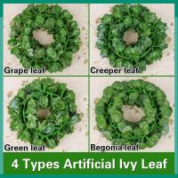 2.0 Meter Artificial Ivy Leaf Artificial Rattan Fake Tree Leaf Home Garden Decor Garland Plants Vine Fake Foliage Flowers Creeper Green Ivy Wreath