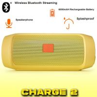 ลำโพงบลูทูธกันน้ำ  bluetooth speaker /Water Resistant   รุ่น CHARGE2+ กำลังขับ15Watt RMS ลำโพงคู่