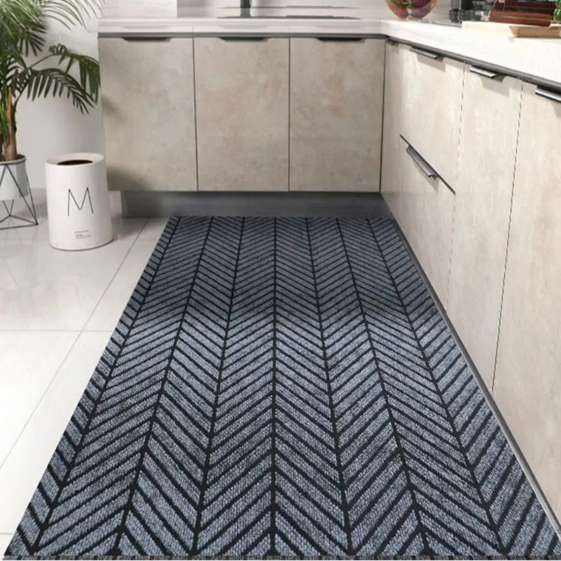 Thin Long Kitchen Mat Anti Slip Waterproof Oilproof Carpet