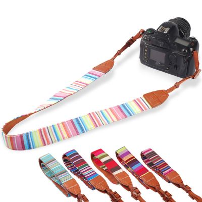 ✉◘ Fashion Bohemia Style Camera Shoulder Strap Knitted Fabric Neck Strap Belt For Canon Nikon SLR DSLR Cameras.