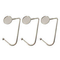 Long Purse Hooks,Round Metal Desk Hook Stocking Clips，Hook for Christmas Stocking Over