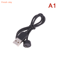 Fresh sky สายชาร์จนาฬิกาอัจฉริยะสายทองแดงแท้เครื่องชาร์จแม่เหล็กเหมาะสำหรับ Xiaomi Mi band 5 6 7 USB