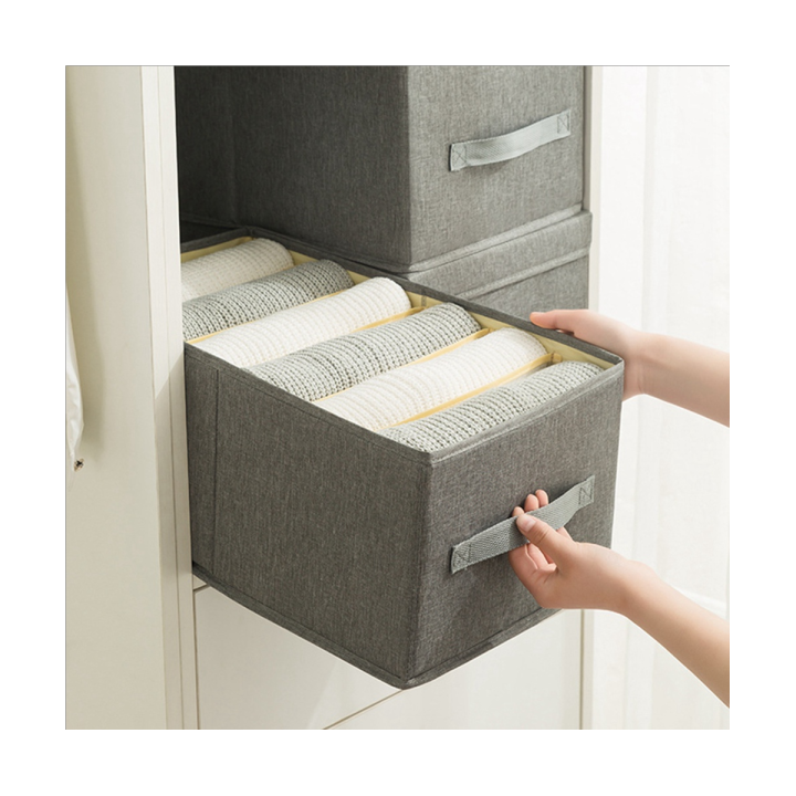 clothes-storage-box-fabric-no-cover-drawer-wardrobe-folding-cotton-linen-finishing-box-dormitory-household-storage-box