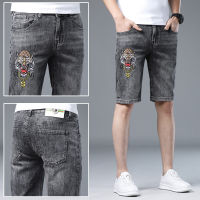 New elastic mens gray denim