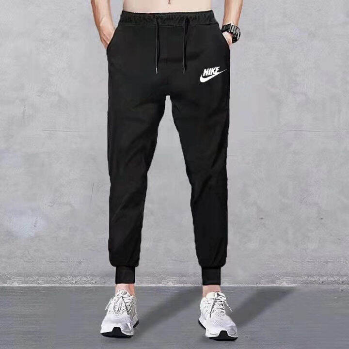 (M8XL) black casual pants men's beam pants summer trendy brand ins