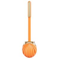 Toilet Brush Shell Shape Household Silicone Toilet Cleaning Brush Tool Wall Mounted Long Handle Home Bathroom