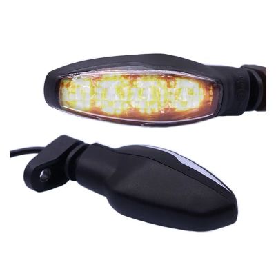 2 PCS LED Turn Signal Light Indicator Lights Blinkers Flasher Black Motorcycle Accessories For Tiger 800/1200/900 Speed Triple 17-20