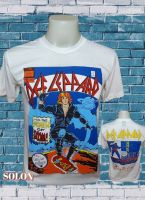 เสื้อวง DEF LEPPARD วงร็อค ไม่มีตะเข็บข้าง คอฟิต ป้ายUS เสื้อวินเทจ เสื้อร็อค เสื้อทัวร์ วงดนตรีร็อคต่างประเทศ