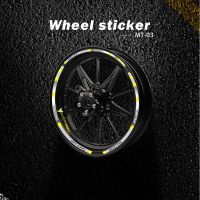 Strips Motorcycle Wheel Tire Stickers Car Reflective Rim Tape Motorbike Bicycle Auto Decals FOR YAMAHA MT03 MT-03 MT 03