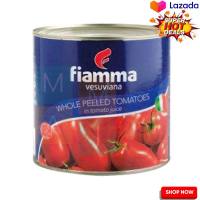 ? SALE only. Fiamma Vesuviana Whole Peeled Tomatoes in Tomato Juice 2.55 kg  ไฟมมา วีสุเวียนา มะเขือเทศปอกเปลือกในน้ำมะเขือเทศ 2.55 กก.