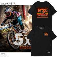 PKDxFOX front fork team version mountain bike theme T-shirt 32 34 40 downhill dirt slope cycling uniform short sleeve