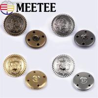 ❃✗ 30pcs Meetee 12-30mm Metal Buttons Retro Copper Coat Jacket Buckle DIY Sewing Clothing Decor Craft Accessories B3-15