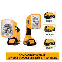 ขาย LED เครื่องมือโคมไฟทำงานอะแดปเตอร์ไฟสำหรับ DeWalt 18V 20V Li-ion แบตเตอรี่1250Lumen โคมไฟไร้สายแฟลช.