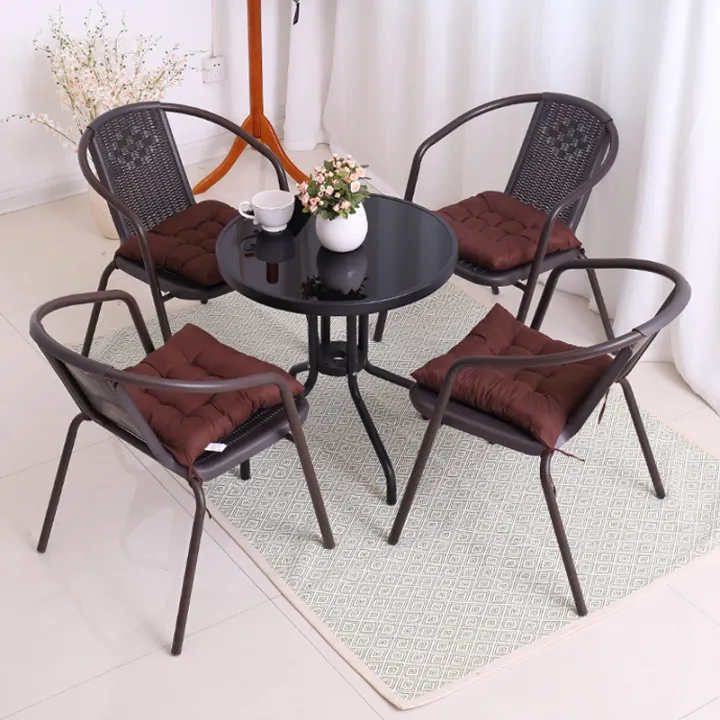 Balcony Leisure Table and Chair Combination Outdoor Table and Chair Tea ...