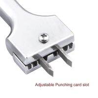 【CC】 Adjustable Fork Puncher Hole Punch Magnetic Clasp Install JS22